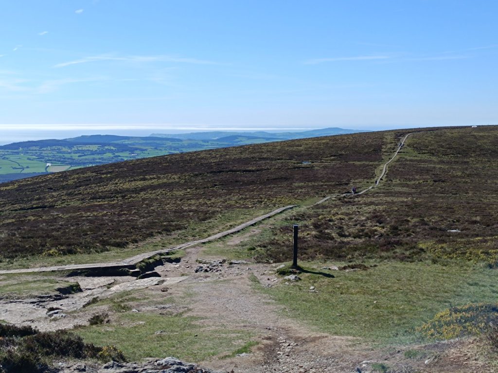 Hiking up Djouce Mountain
