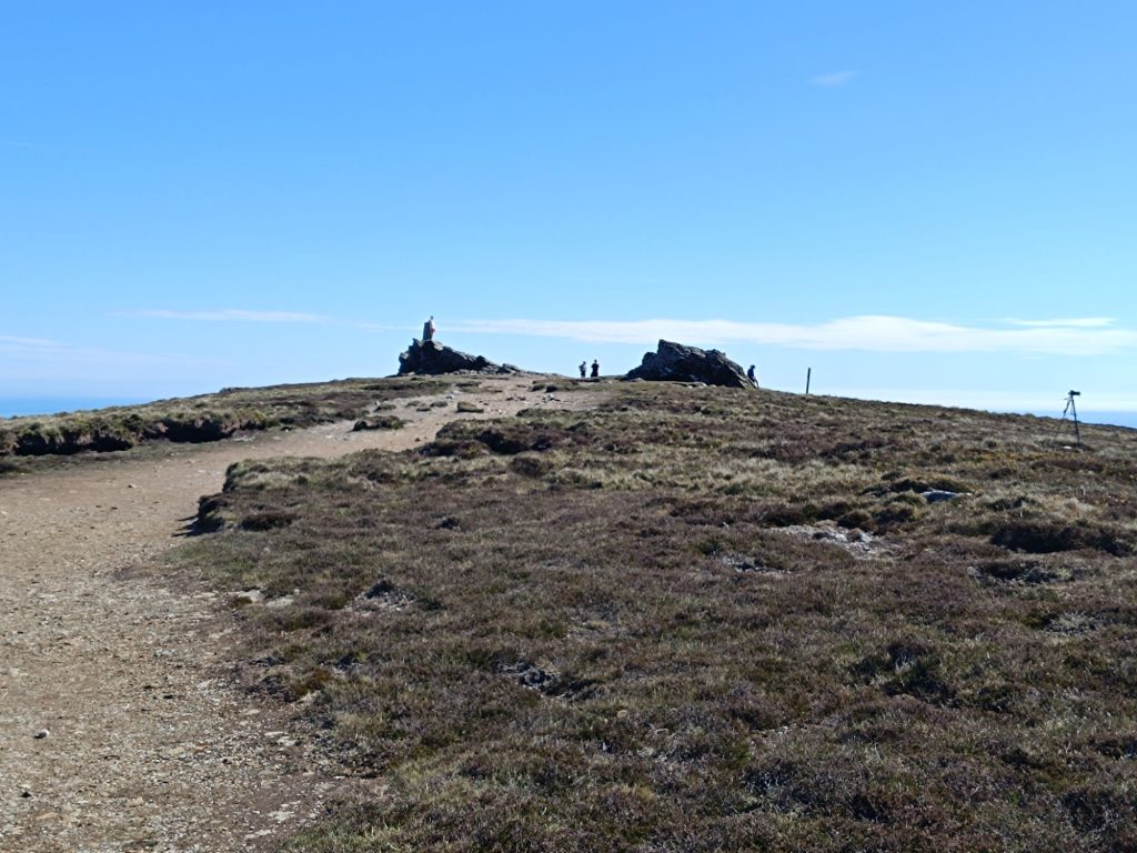 Hiking up Djouce Mountain